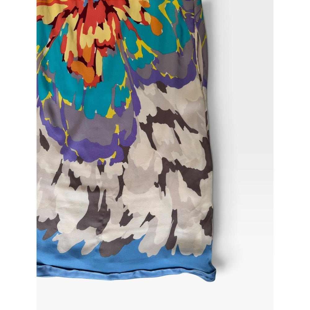 Vintage Missoni Silk Floral Dress IT38 XS Puff Sleeve Multicolor Made in Italy - Picture 13 of 15
